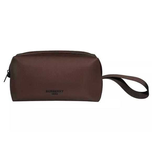 BURBERRY Hero Parfums Men Toiletry Travel Pouch in Brown - Picture 1 of 5